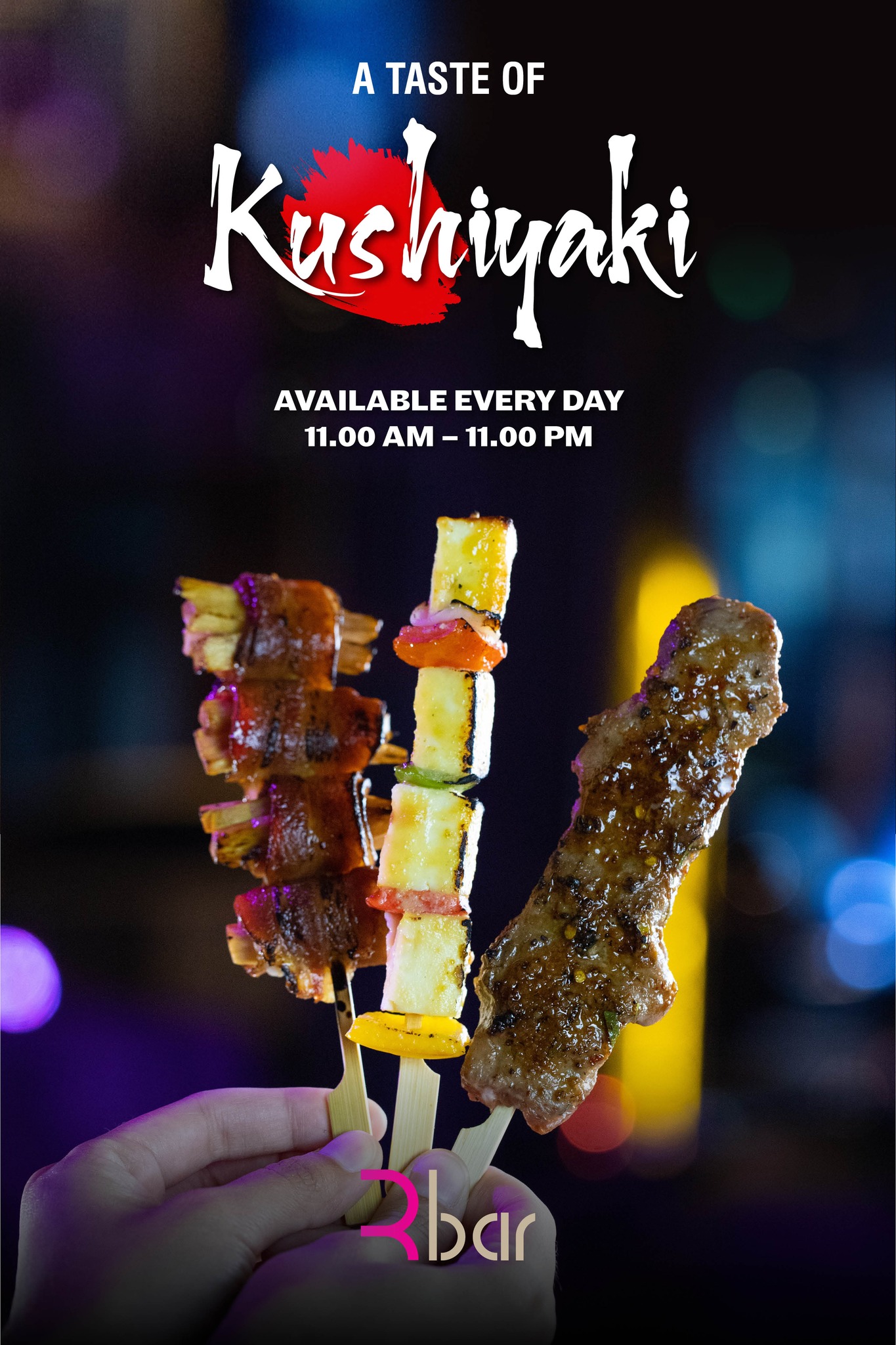 Renaissance Bangkok Ratchaprasong Hotel invites you to experience an array of Kushiyaki selection at R Bar.