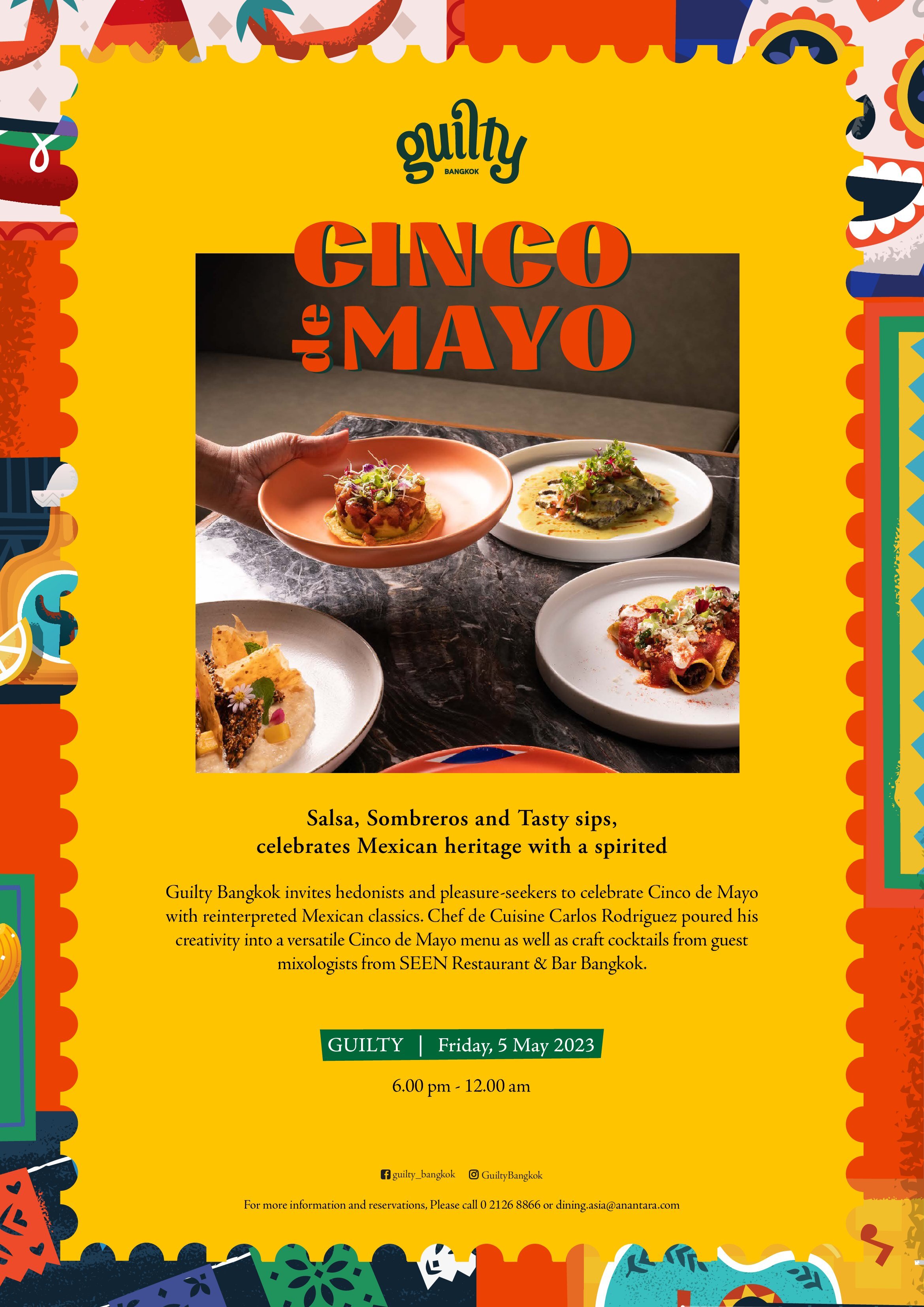 Salsa, Sombreros and Tasty Sips: GUILTY at Anantara Siam Celebrates Mexican Heritage with a Spirited Cinco de Mayo Fiesta